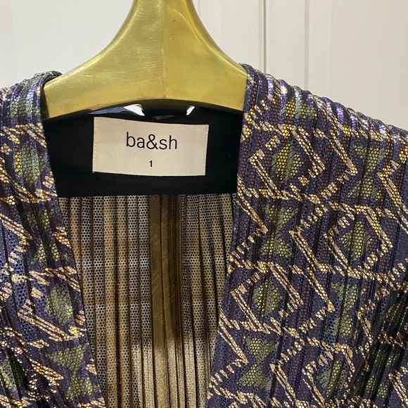 Ba&Sh midi dress gold and purple - Picture 2 of 7